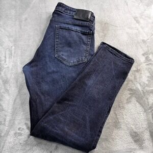 BONOBOS Dark Wash Slim Fit Stretch Denim‎ Jeans Men's 33x30 Made in Egypt